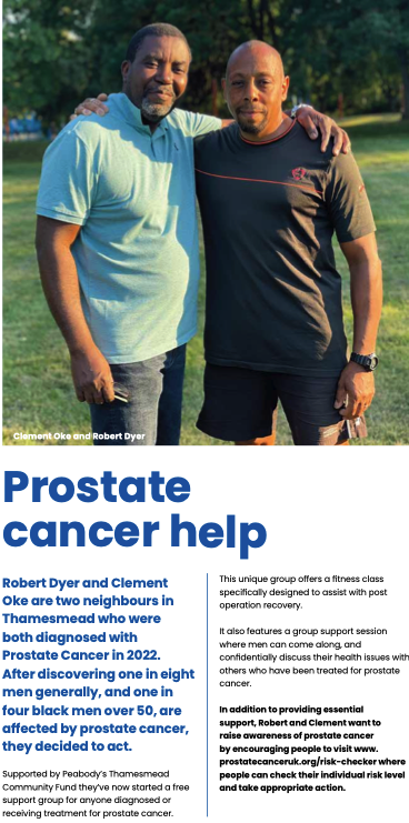 Rob Dyer and Clement Oke in the Summer 2023 edition of Talk of Thamesmead